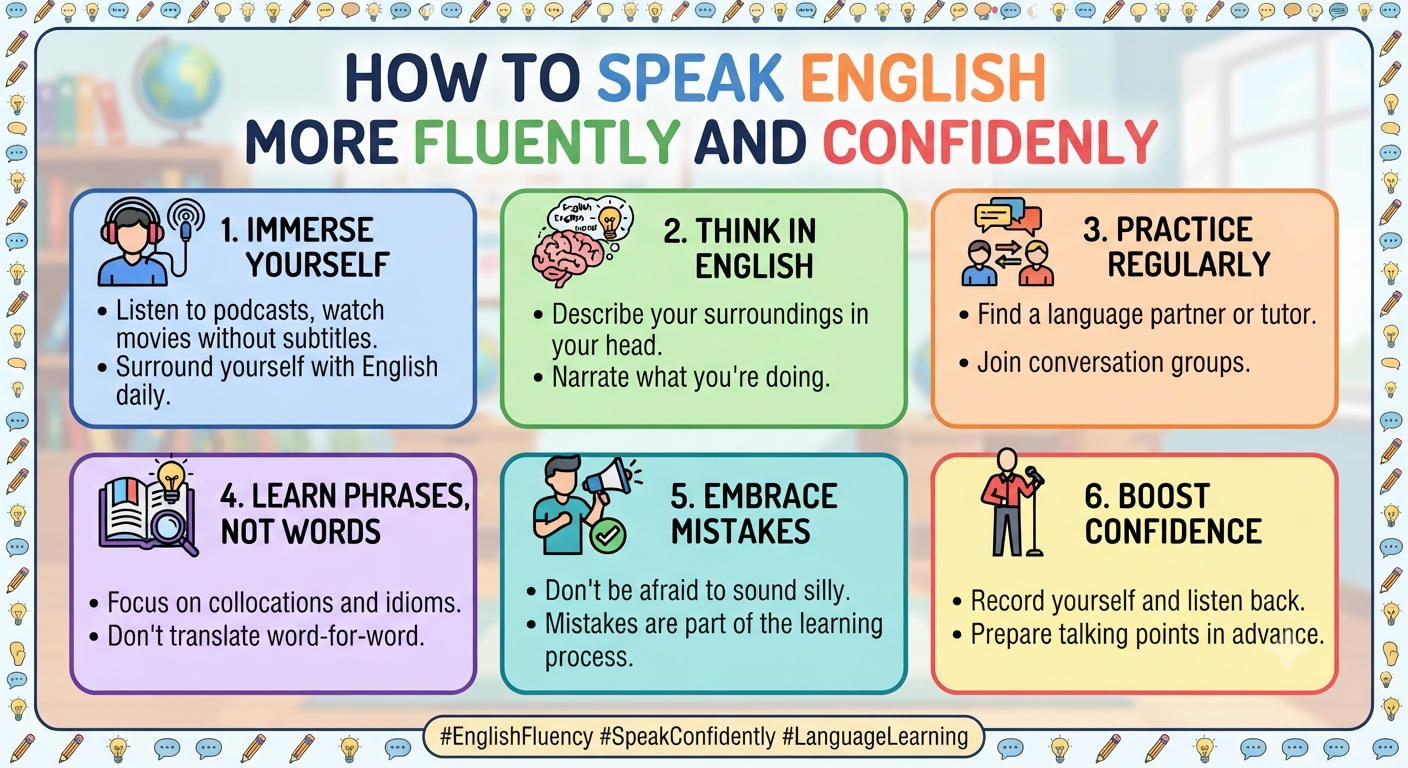 How to Speak English More Fluently and Confidently
