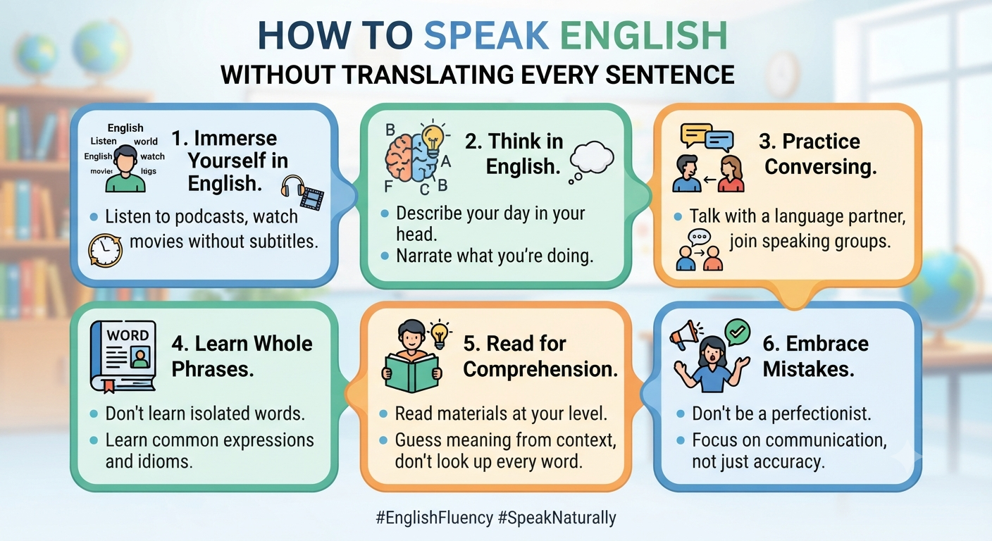 How to Speak English Without Translating Every Sentence