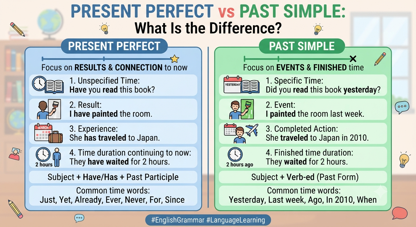 Present Perfect vs Past Simple: What Is the Difference?