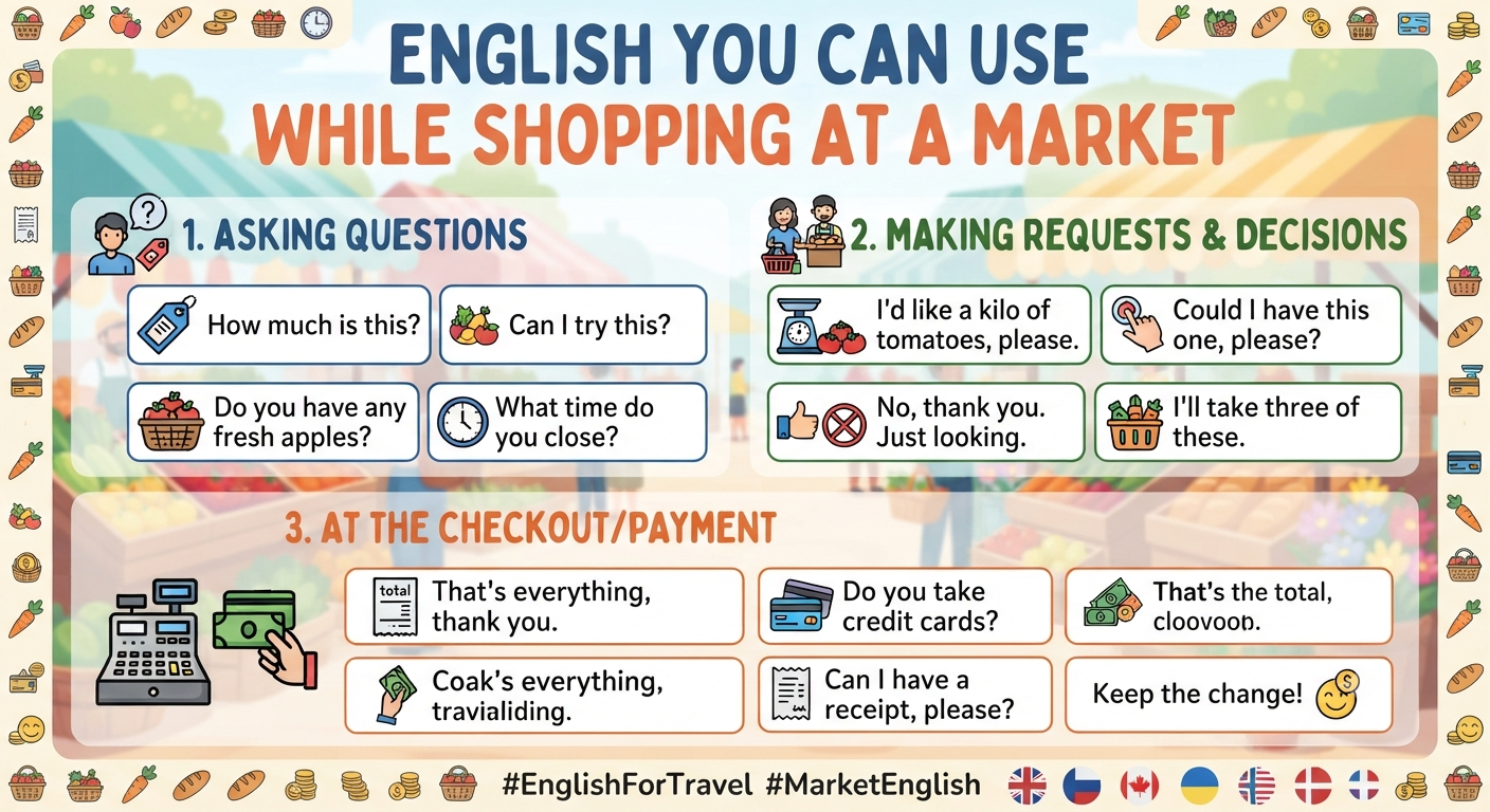 English You Can Use While Shopping at a Market
